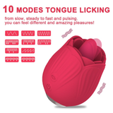 Women's Rose Clitoral Vibrator / Original Design Female Licking Stimulator / Sex Toys for Women - EVE's SECRETS