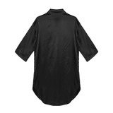 Women's Satin Nightshirt with 3/4 Sleeves / Solid Color Sleepshirts / Sexy Clothing for Women - EVE's SECRETS