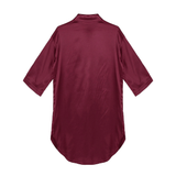 Women's Satin Nightshirt with 3/4 Sleeves / Solid Color Sleepshirts / Sexy Clothing for Women - EVE's SECRETS