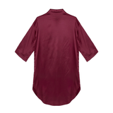 Women's Satin Sleepwear Nightshirt / Solid Color Ladies Nightdress Sleepshirt - EVE's SECRETS