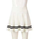 Women's Schoolgirls Wide Elastic Flared Skirt / Ladies Casual High Waist Striped Miniskirts - EVE's SECRETS