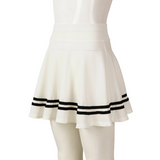 Women's Schoolgirls Wide Elastic Flared Skirt / Ladies Casual High Waist Striped Miniskirts - EVE's SECRETS
