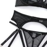 Women's Sensual 3-Piece Erotic Lace Lingerie / Female Transparent Mesh Sexy Underwear - EVE's SECRETS