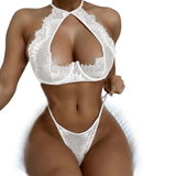 Women's Sensual Halter Lingerie Underwear / Female Exotic Bra and Thongs Apparel - EVE's SECRETS