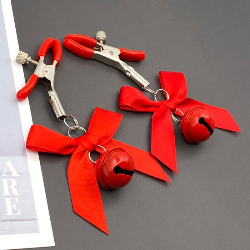 Women's Sexy Adjustable Nipple Clips / BDSM Adult Sex Toys with Small Bell - EVE's SECRETS