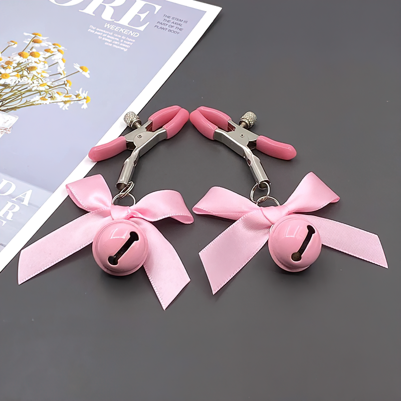 Women's Sexy Adjustable Nipple Clips / BDSM Adult Sex Toys with Small Bell - EVE's SECRETS
