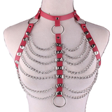 Women's Sexy Bondage in Alternative Fashion / Hollow Out Strap Necklace Body Harness with Chains - EVE's SECRETS
