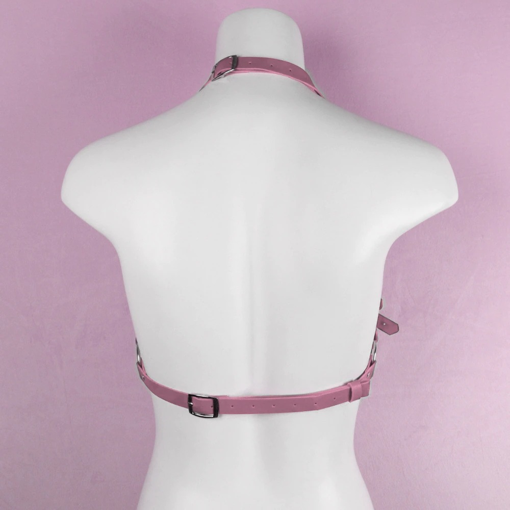 Women's Sexy Chest Harness in Three Colors / BDSM PU Leather Bondage with Rivets - EVE's SECRETS