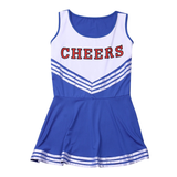 Women's Sexy Cosplay Costume Cheerleader / Sleeveless School Uniform / Erotic Mini Striped Dress - EVE's SECRETS