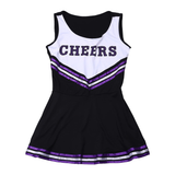Women's Sexy Cosplay Costume Cheerleader / Sleeveless School Uniform / Erotic Mini Striped Dress - EVE's SECRETS
