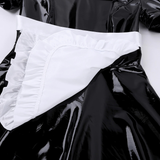 Women's Sexy Costume Maid with Ruffled Puff Sleeve / Erotic Fancy Dress with Apron - EVE's SECRETS