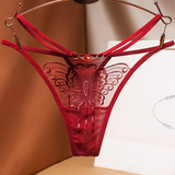 Women's Sexy G-Strings with Butterfly Embroidery / Ladies Lace Lingerie - EVE's SECRETS