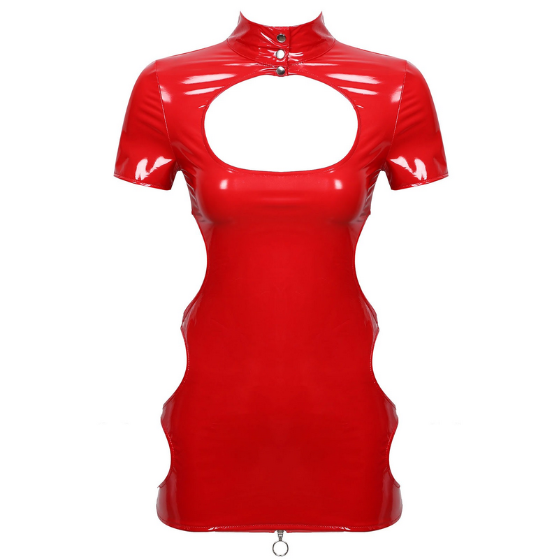 Women's Sexy Hollow Out Mini Dress / Bodycon Tempting Dress / Female Erotic Clubwear - EVE's SECRETS