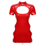 Women's Sexy Hollow Out Mini Dress / Bodycon Tempting Dress / Female Erotic Clubwear - EVE's SECRETS