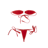 Women's Sexy Intimate Night Micro Bikini / Shoulder Bra Top with T-Back Lingerie Sets - EVE's SECRETS