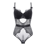 Women's Sexy Lace Bodycon Underwear with Embroidery / Erotic Lingerie with Push Up Bra - EVE's SECRETS