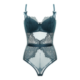 Women's Sexy Lace Bodycon Underwear with Embroidery / Erotic Lingerie with Push Up Bra - EVE's SECRETS