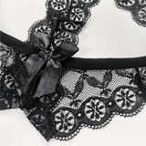 Women's Sexy Lace Panties / Female Mid Waist Panties With Bow / Aesthetic Underwear For Girl - EVE's SECRETS