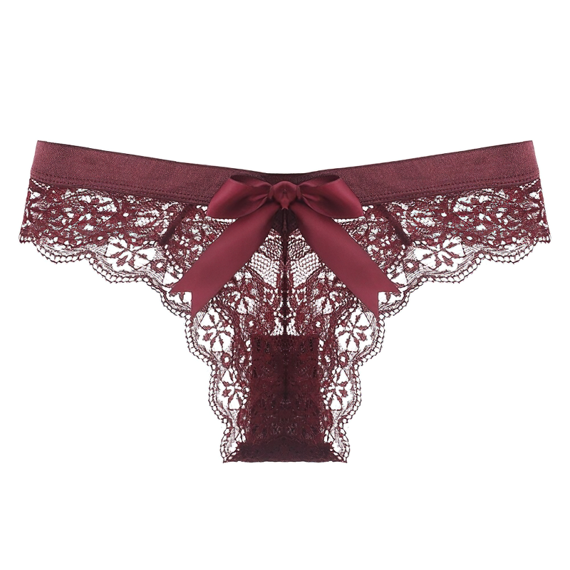 Women's Sexy Lace Panties With Low Waist / Ladies Aesthetic Transparent Underwear - EVE's SECRETS