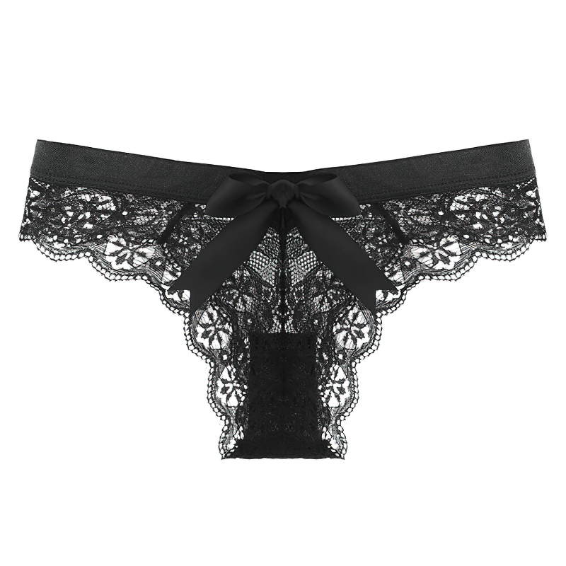 Women's Sexy Lace Panties With Low Waist / Ladies Aesthetic Transparent Underwear - EVE's SECRETS