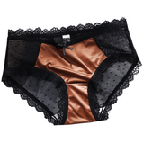 Women's Sexy Mid-Waist Lace Panties with Bow / Female Comfortable Pure Cotton Underwear - EVE's SECRETS
