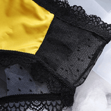 Women's Sexy Mid-Waist Lace Panties with Bow / Female Comfortable Pure Cotton Underwear - EVE's SECRETS