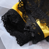 Women's Sexy Mid-Waist Lace Panties with Bow / Female Comfortable Pure Cotton Underwear - EVE's SECRETS
