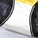 Women's Sexy Mid-Waist Lace Panties with Bow / Female Comfortable Pure Cotton Underwear - EVE's SECRETS