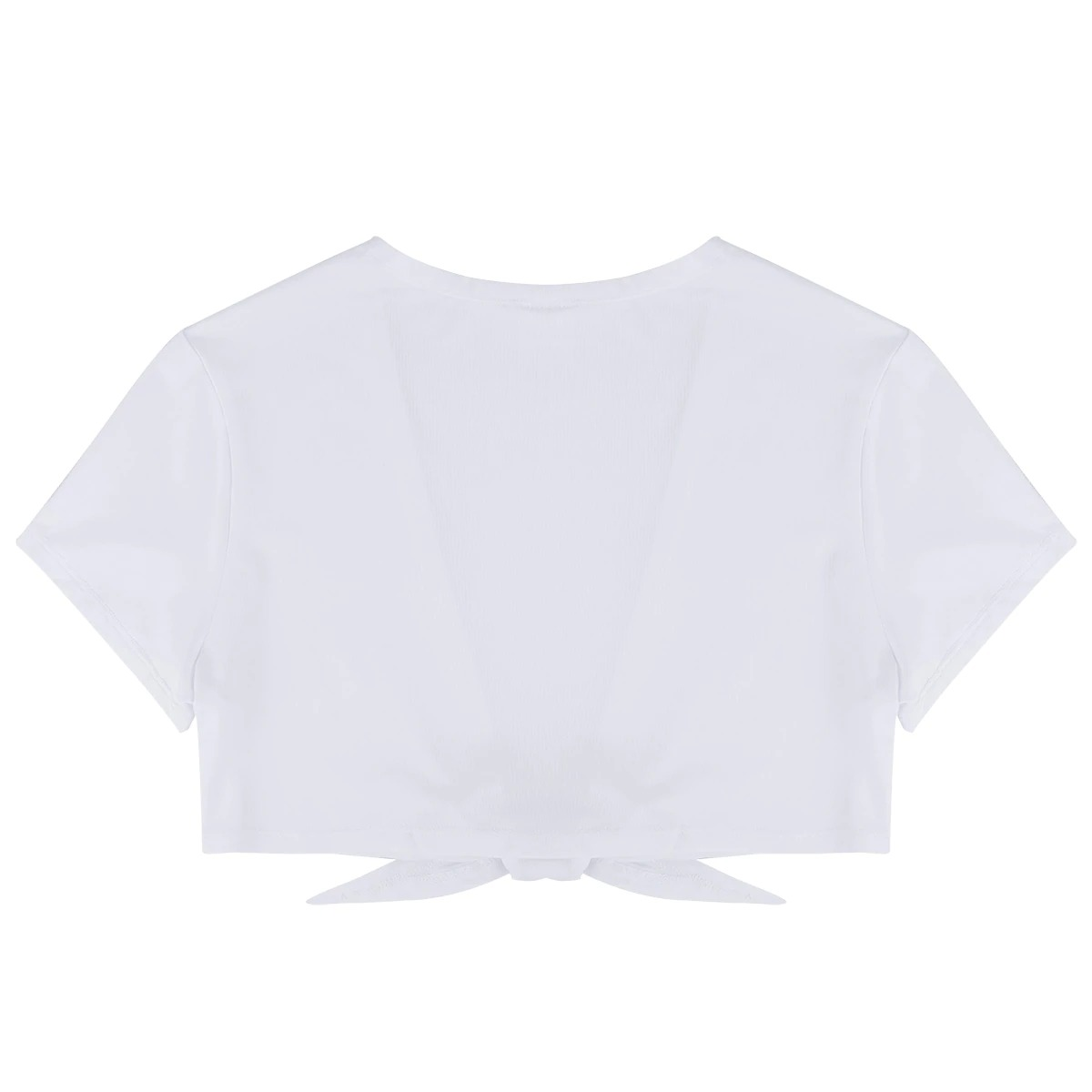 Women's Sexy Tie Up Crop Tops in Four Colors / Short-Sleeve Plunge Top / Ladies Erotic Clothing - EVE's SECRETS