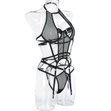 Women's Sexy Transparent Bandage Lingerie / Sensual Erotic Female Mesh Apparel - EVE's SECRETS