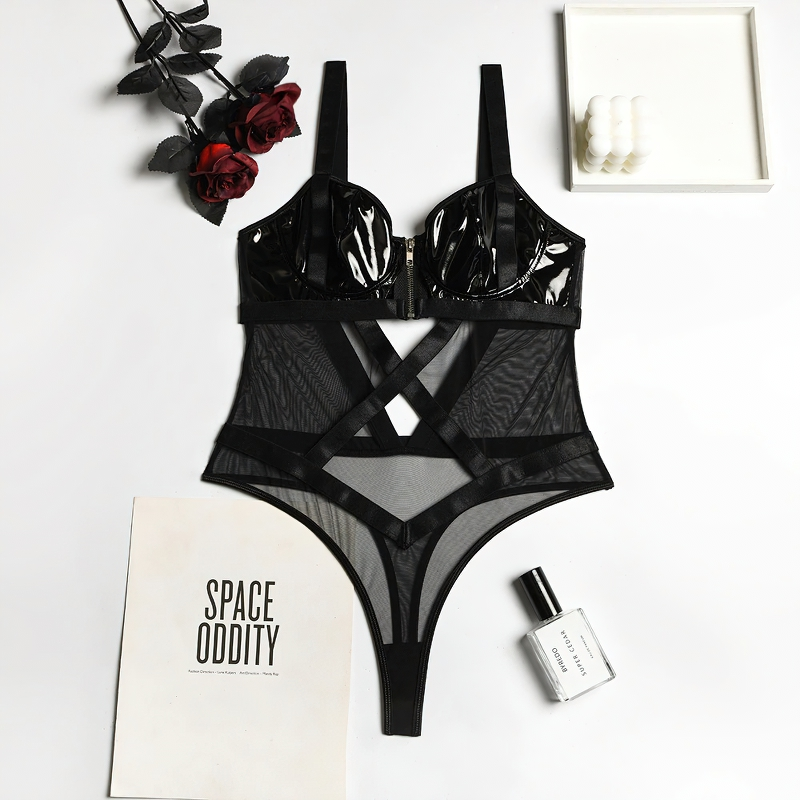 Women's Sexy Transparent Bodysuit / Sensual Sleeveless Lingerie / Fetish Clothing - EVE's SECRETS