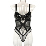Women's Sexy Transparent Bodysuit / Sensual Sleeveless Lingerie / Fetish Clothing - EVE's SECRETS