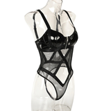 Women's Sexy Transparent Bodysuit / Sensual Sleeveless Lingerie / Fetish Clothing - EVE's SECRETS
