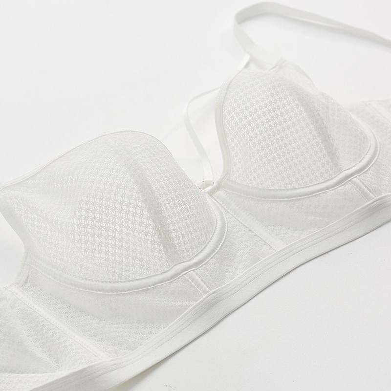 Women's Sexy Ultra-Thin Unlined Transparent Lingerie Set / Push-Up Side Support Bra with Panty - EVE's SECRETS
