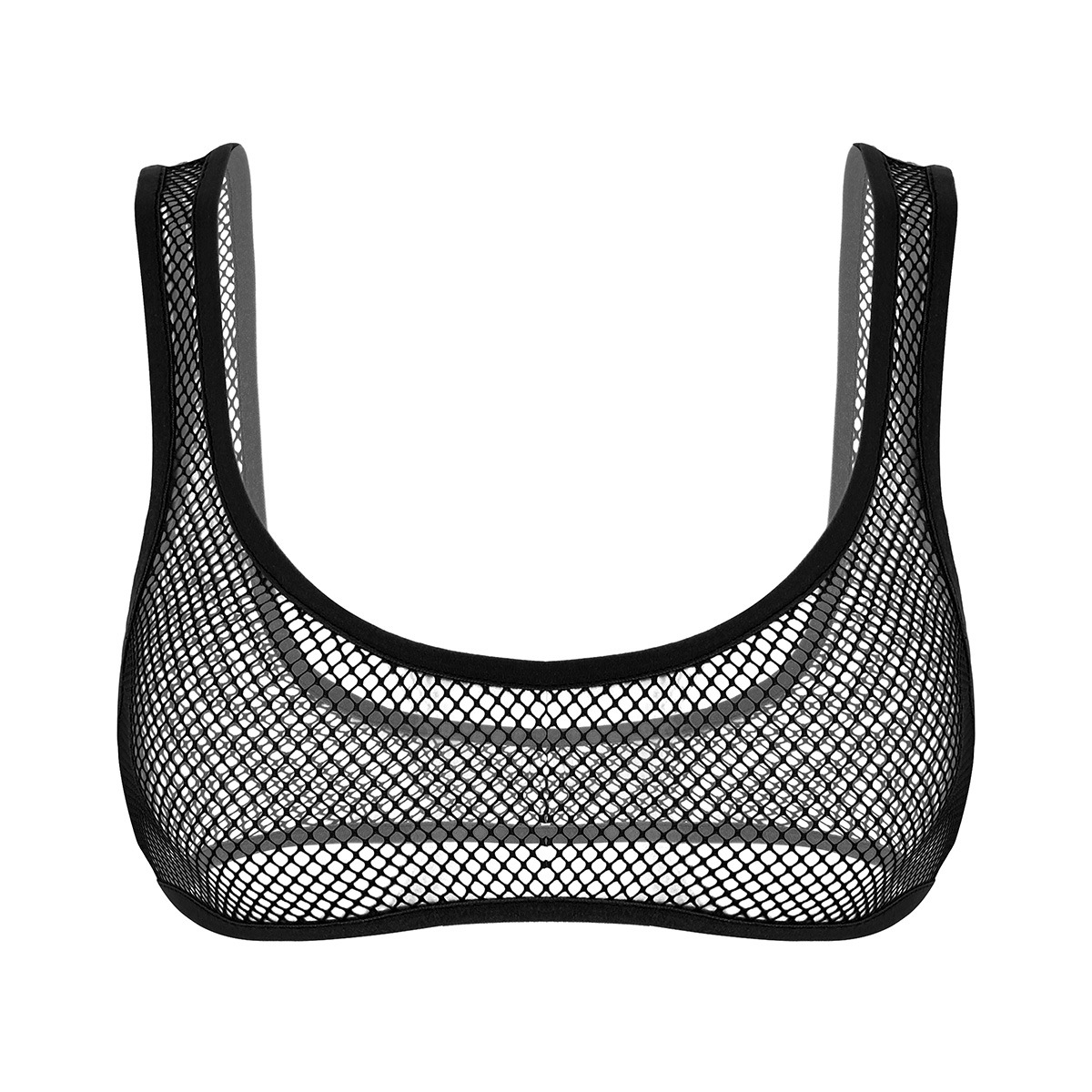Women's Sheer Bra Top / U-Neckline Exotic Crop Top / Female Sexy Outfits - EVE's SECRETS