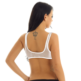Women's Sheer Bra Top / U-Neckline Exotic Crop Top / Female Sexy Outfits - EVE's SECRETS