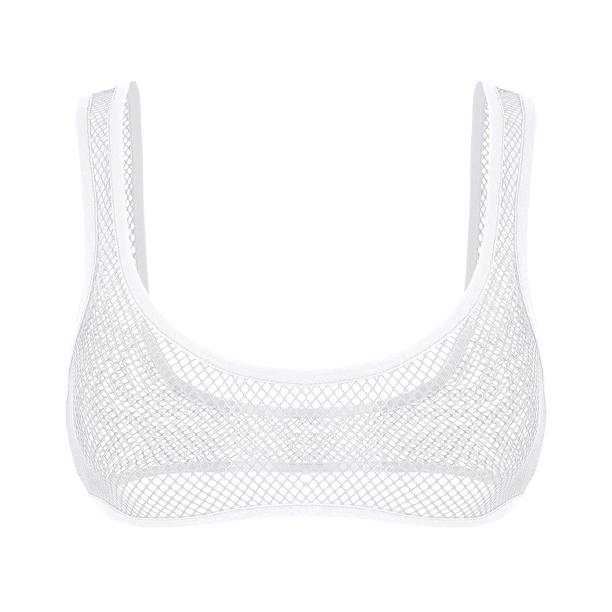 Women's Sheer Bra Top / U-Neckline Exotic Crop Top / Female Sexy Outfits - EVE's SECRETS