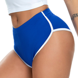 Women's Spandex Mid-rise Elastic Shorts / Sexy Adult Shorts with White Edge - EVE's SECRETS