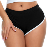 Women's Spandex Mid-rise Elastic Shorts / Sexy Adult Shorts with White Edge - EVE's SECRETS