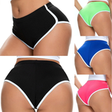 Women's Spandex Mid-rise Elastic Shorts / Sexy Adult Shorts with White Edge - EVE's SECRETS