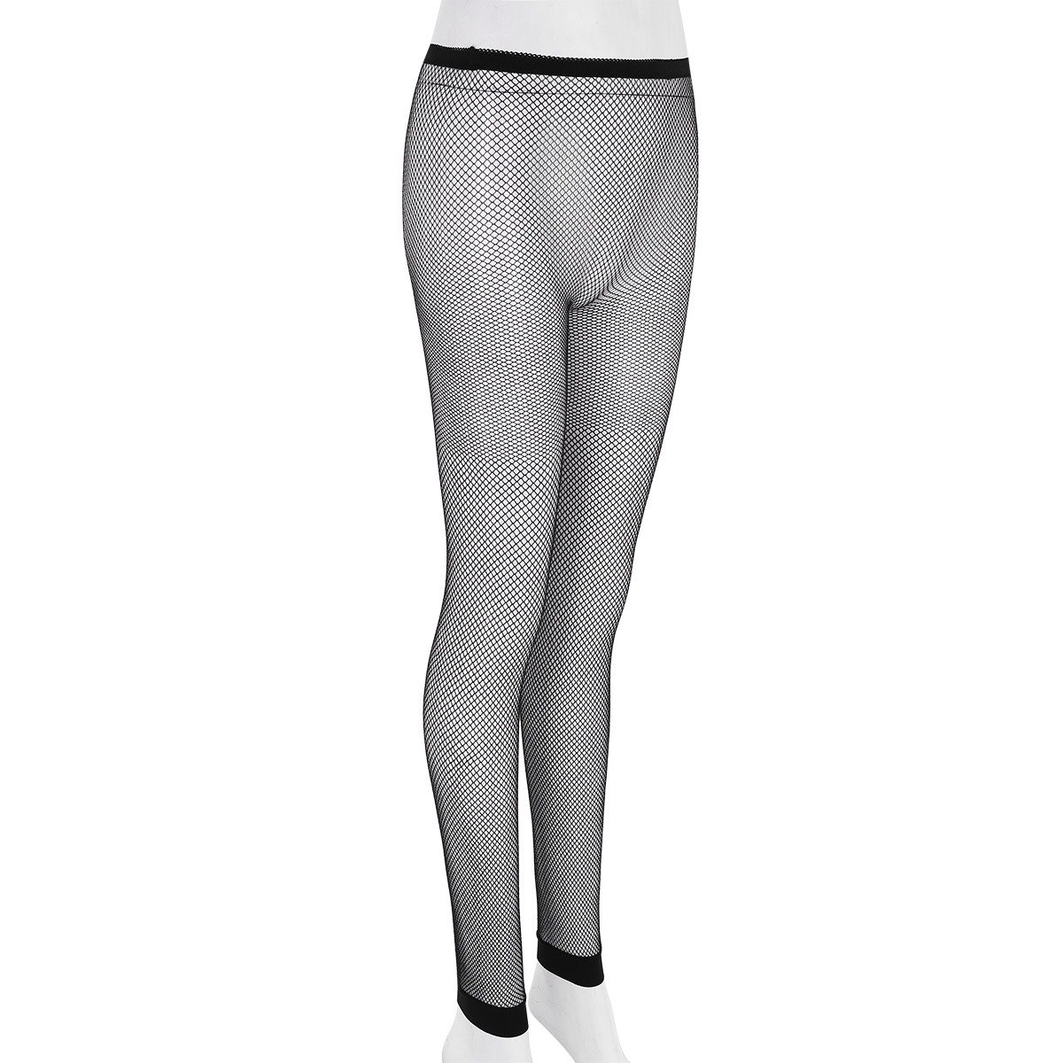 Women's Through Sheer High-Waist Hollow Out / Sexy Footless Stretchy Tights Stockings - EVE's SECRETS