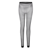 Women's Through Sheer High-Waist Hollow Out / Sexy Footless Stretchy Tights Stockings - EVE's SECRETS
