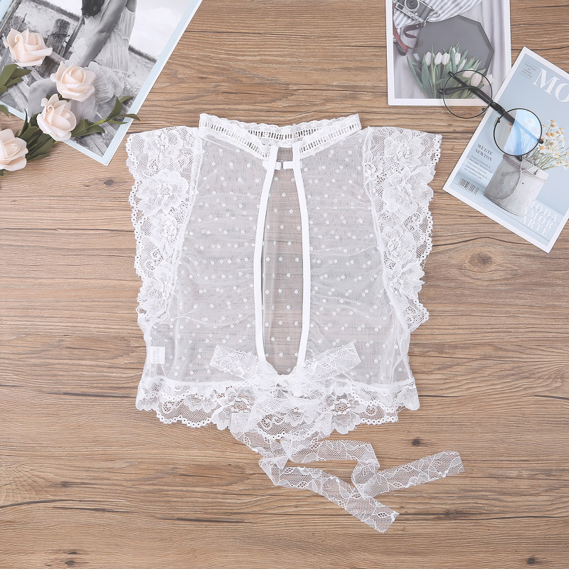 Women's Transparent Sexy Lingerie With Floral Print / Lace Sheer Mesh Wireless Bra Crop Top - EVE's SECRETS