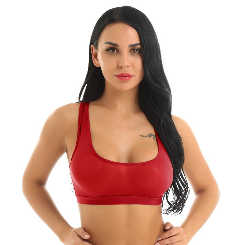 Women's Ultra-Thin Sexy Tank Top / Sleeveless Scoop Neck Racerback Slim Crop Top - EVE's SECRETS