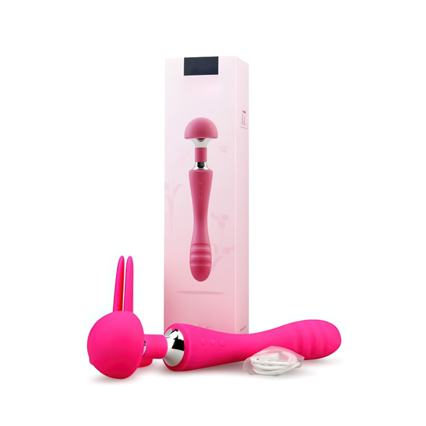 Women's Wand Vibrator With G-Spot Stimulation Cap / Female Sex Toy For Clitoral Masturbation - EVE's SECRETS