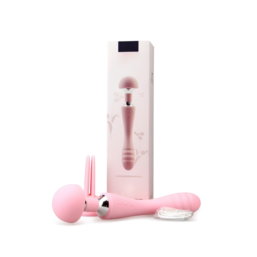 Women's Wand Vibrator With G-Spot Stimulation Cap / Female Sex Toy For Clitoral Masturbation - EVE's SECRETS