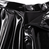 Women's Wet Look Leather Mini Skirts / High Waist Pleated Latex Circle Skirt / Sexy Clubwear Skirts - EVE's SECRETS