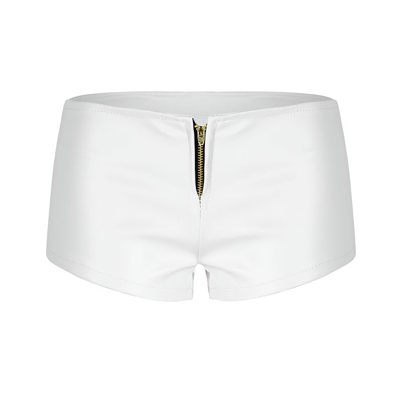 Women's Wetlook Punk Shorts /  Night Clubwear Drawstring Booty Shorts / Pole Dance Adult Costumes - EVE's SECRETS