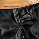 Women's Wetlook Punk Shorts /  Night Clubwear Drawstring Booty Shorts / Pole Dance Adult Costumes - EVE's SECRETS