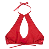 Women's Clubwear Dance Shiny Tank Tops / Metallic Cut Out Strappy Sexy Crop Tops - EVE's SECRETS